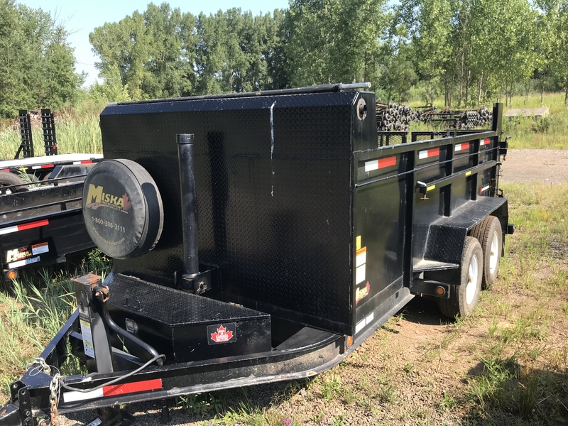 2021 Miska 5 Ton High-Side Contractor Dump Trailer
